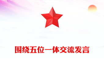 圍繞五位一體交流發言