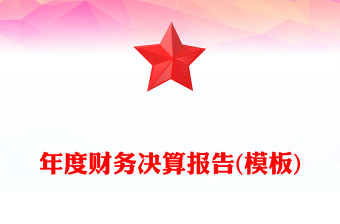 年度財務決算報告(模板)