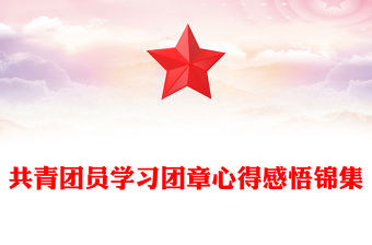 共青團員學習團章心得感悟錦集