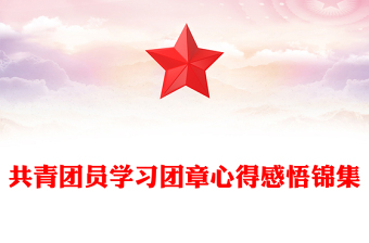 共青團(tuán)員學(xué)習(xí)團(tuán)章心得感悟錦集