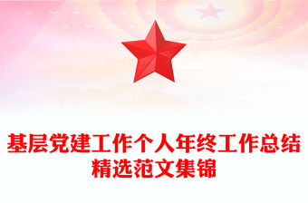 基層黨建工作個人年終工作總結精選范文集錦
