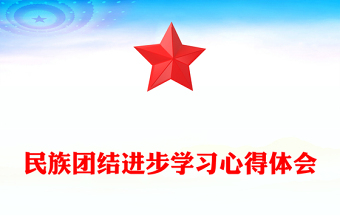 民族團結(jié)進(jìn)步學(xué)習(xí)心得體會