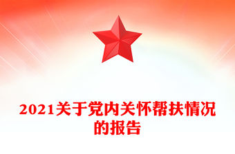 2021關于黨內關懷幫扶情況的報告