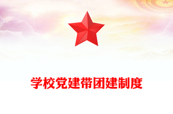 學校黨建帶團建制度