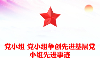 黨小組 黨小組爭創(chuàng)先進(jìn)基層黨小組先進(jìn)事跡