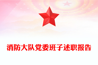 消防大隊黨委班子述職報告