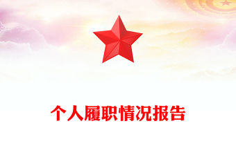 個人履職情況報告