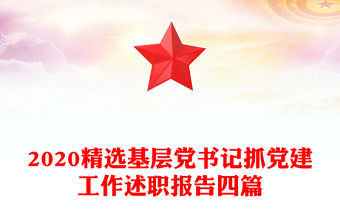 2020精選基層黨書記抓黨建工作述職報告四篇