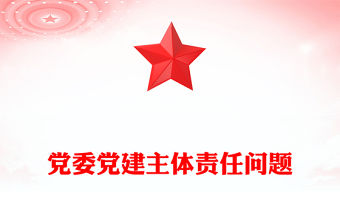 黨委黨建主體責任問題