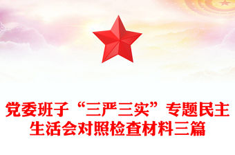 黨委班子“三嚴(yán)三實(shí)”專題民主生活會(huì)對(duì)照檢查材料三篇