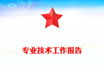 專業(yè)技術(shù)工作報告