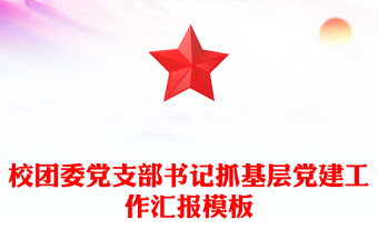 校團(tuán)委黨支部書記抓基層黨建工作匯報(bào)模板
