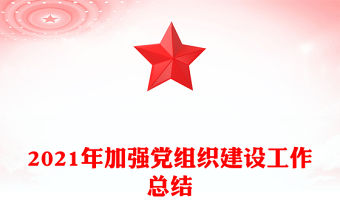 2021年加強黨組織建設工作總結