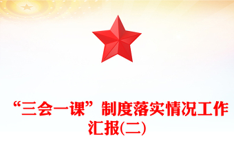 “三會一課”制度落實情況工作匯報(二)