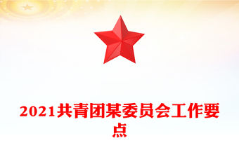 2021共青團某委員會工作要點
