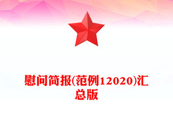 慰問簡報(范例12020)匯總版