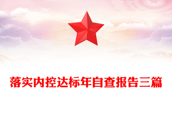 落實(shí)內(nèi)控達(dá)標(biāo)年自查報(bào)告三篇