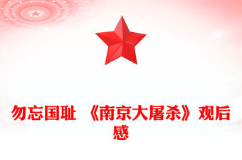 勿忘國恥 《南京大屠殺》觀后感