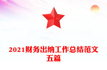 2021財(cái)務(wù)出納工作總結(jié)范文五篇