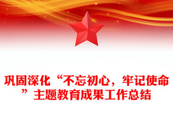 鞏固深化“不忘初心，牢記使命”主題教育成果工作總結