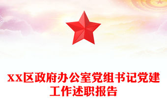 XX區(qū)政府辦公室黨組書(shū)記黨建工作述職報(bào)告