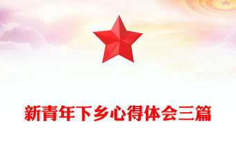 新青年下鄉心得體會三篇