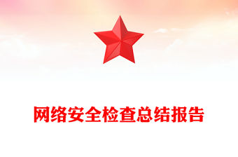 網絡安全檢查總結報告