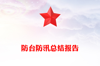 防臺(tái)防汛總結(jié)報(bào)告