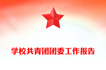 學(xué)校共青團(tuán)團(tuán)委工作報(bào)告