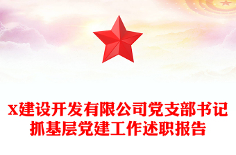 X建設(shè)開發(fā)有限公司黨支部書記抓基層黨建工作述職報(bào)告