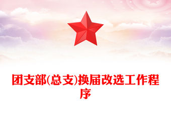 團(tuán)支部(總支)換屆改選工作程序