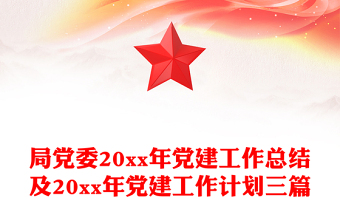 局黨委20xx年黨建工作總結(jié)及20xx年黨建工作計劃三篇