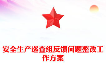 安全生產巡查組反饋問題整改工作方案