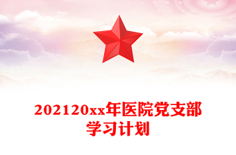 202120xx年醫(yī)院黨支部學(xué)習(xí)計(jì)劃