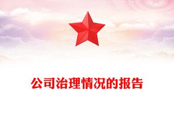 公司治理情況的報告