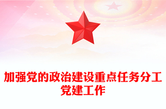 加強(qiáng)黨的政治建設(shè)重點(diǎn)任務(wù)分工黨建工作