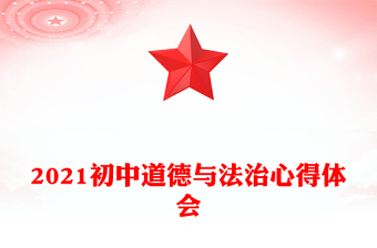 2021初中道德與法治心得體會