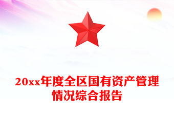 20xx年度全區國有資產管理情況綜合報告