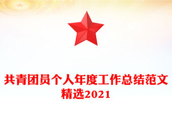共青團員個人年度工作總結范文精選2021