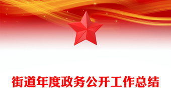 街道年度政務(wù)公開(kāi)工作總結(jié)