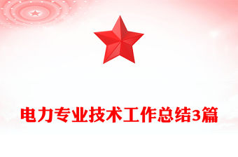 電力專業(yè)技術(shù)工作總結(jié)3篇