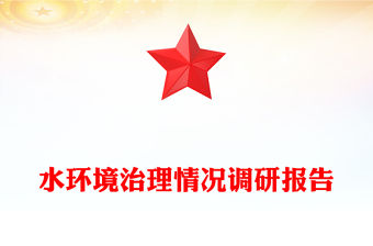 水環境治理情況調研報告