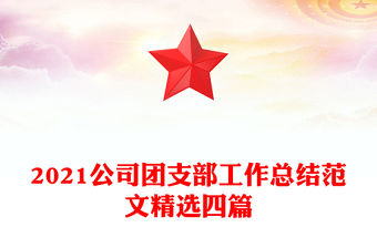 2021公司團支部工作總結范文精選四篇