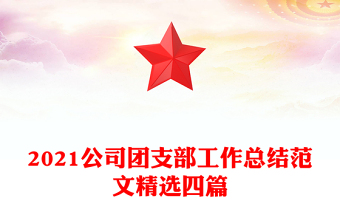 2021公司團(tuán)支部工作總結(jié)范文精選四篇