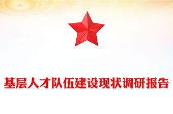 基層人才隊伍建設現狀調研報告