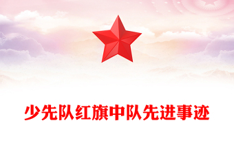 少先隊紅旗中隊先進事跡
