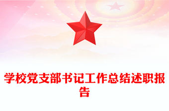 學(xué)校黨支部書(shū)記工作總結(jié)述職報(bào)告