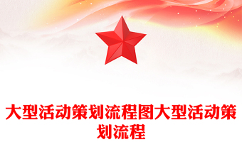 大型活動策劃流程圖大型活動策劃流程