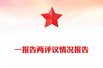 一報告兩評議情況報告