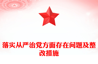 落實(shí)從嚴(yán)治黨方面存在問題及整改措施